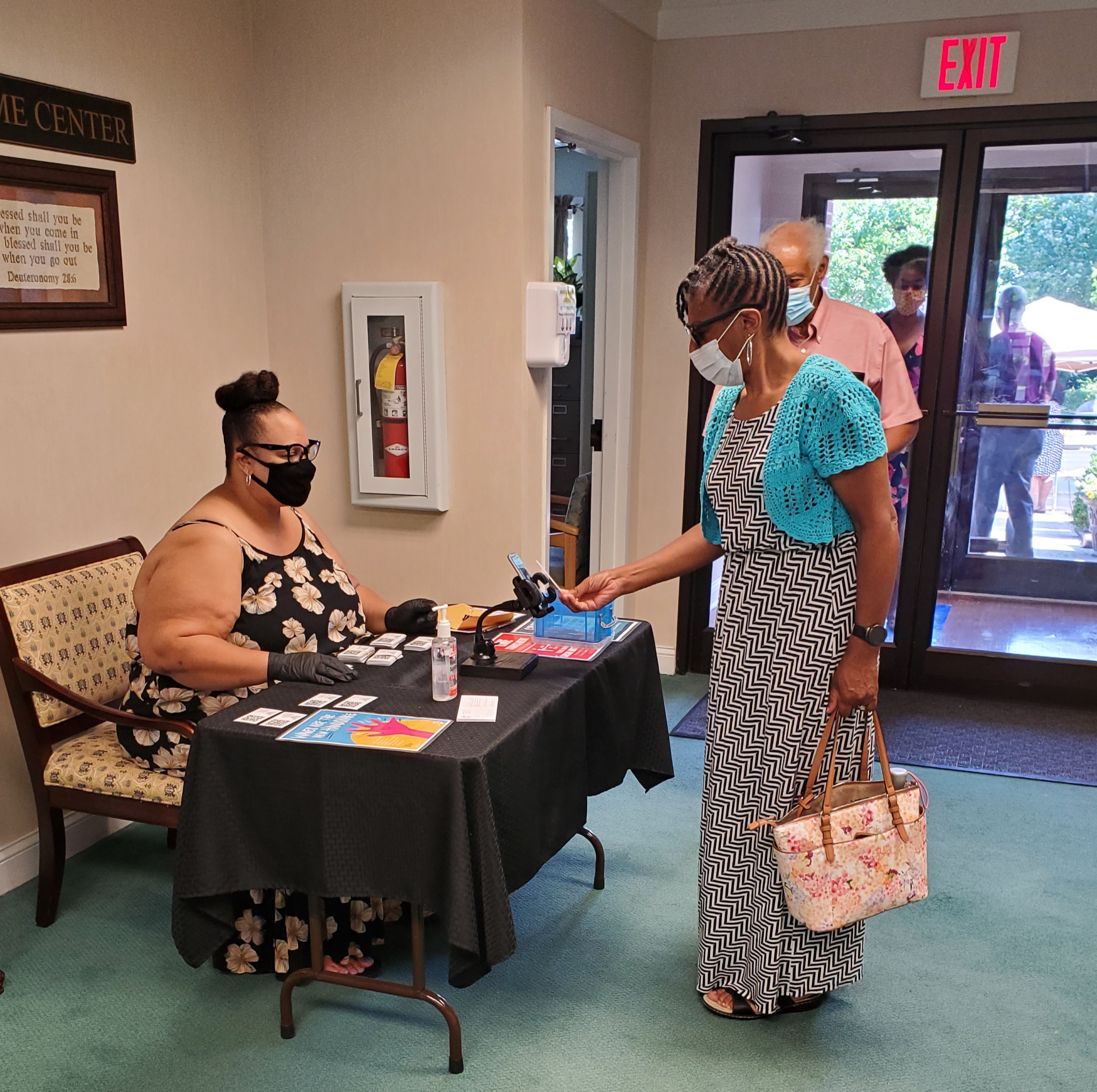ScanKeeper used on July 19th 2020 to record attendance at the 
      Wesley United Methodist Church, Lexington, KY
